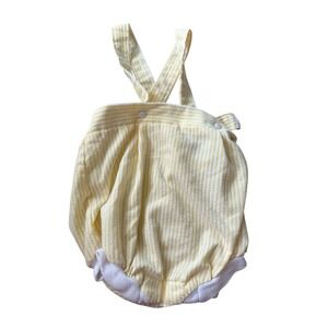 vintage health tex sz 6 months shortall bubble yellow seersucker boy/girl
